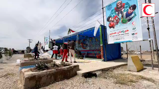 جوانان هلال احمر فارس پای کار نوروز ۱۴۰۳