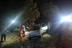واژگونی پراید در جاده کازرون به شیراز با ۴ مصدوم
