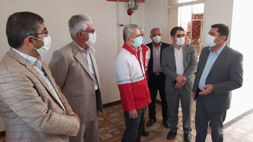 بازدید مدیرعامل جمعیت هلال احمر فارس از محل راه اندازی دفتر نمایندگی جمعیت در کوهچنار