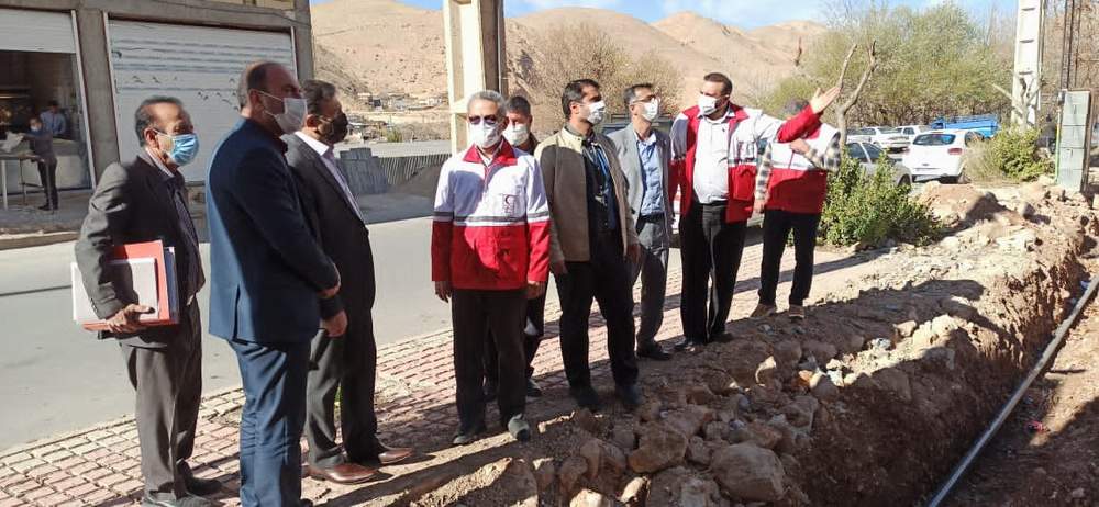 بازدید  مدیر عامل جمعیت هلال احمر فارس از پروژه های عمرانی، پایگاه امداد و نجات بین شهری دالین، تیزآب و پایگاه کوهستان شعبه سپیدان