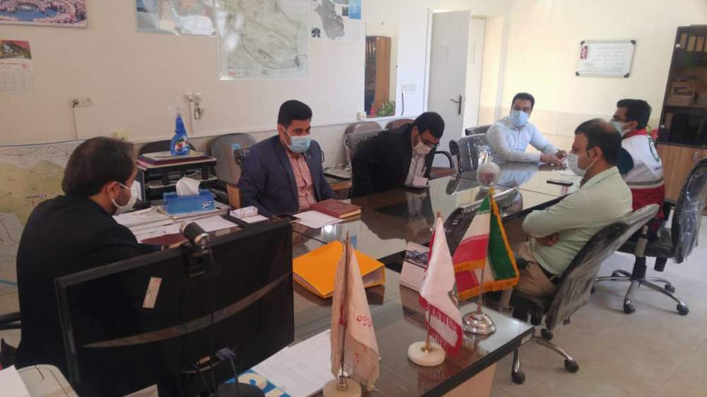 برگزاری جلسه شورای اجرایی جمعیت هلال احمر شهرستان زرین دشت با حضور نماینده مدیرعامل جمعیت هلال احمر فارس