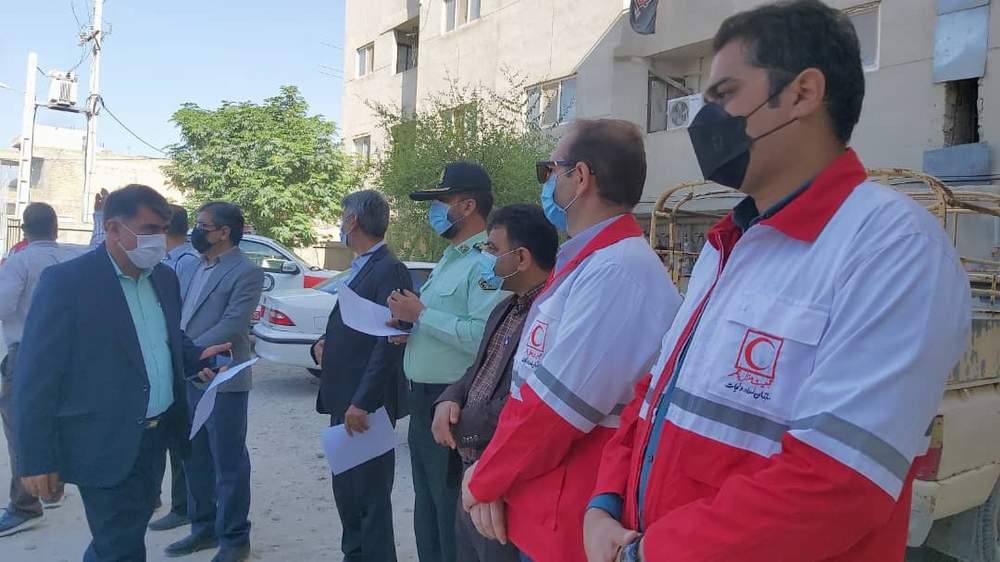 اجرای مانور امداد و نجات توسط جمعیت هلال احمر شهرستان خنج