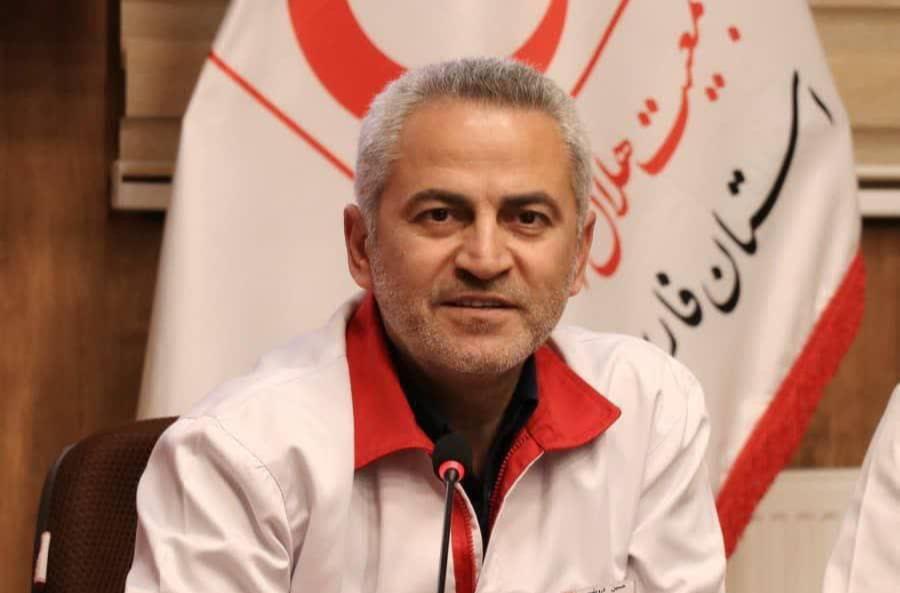 تجلیل مدیرعامل جمعیت هلال‌احمر استان فارس از تلاش‌های ارزشمند خدمت‌گزاران جمعیت هلال‌احمر در شرایط جنگی